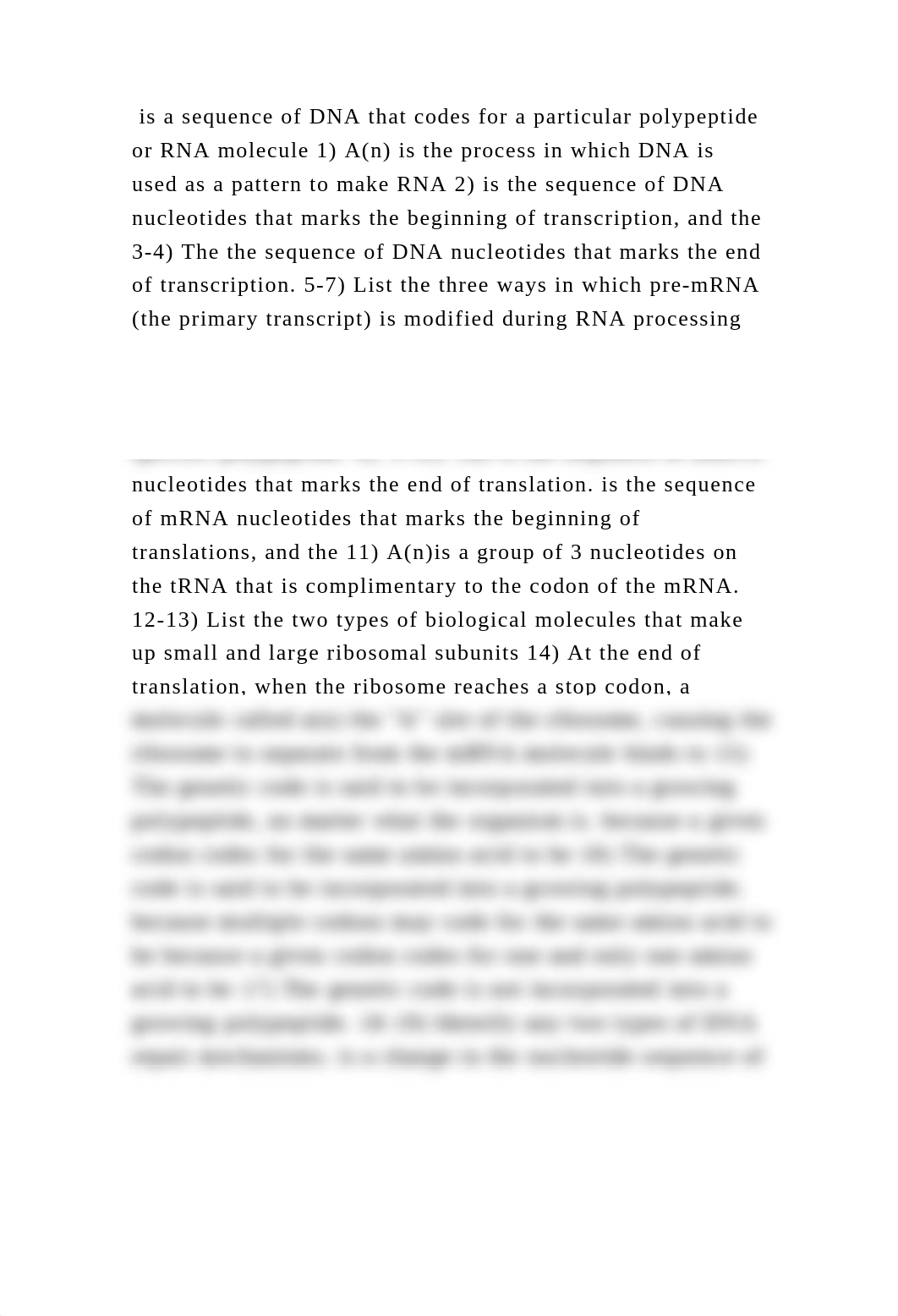 is a sequence of DNA that codes for a particular polypeptide or RNA m.docx_df6pth58mke_page2