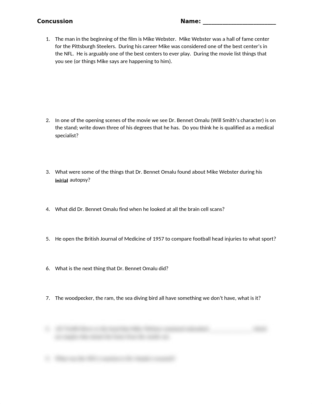 Concussion movie questions.docx_df73fi0b2vy_page1