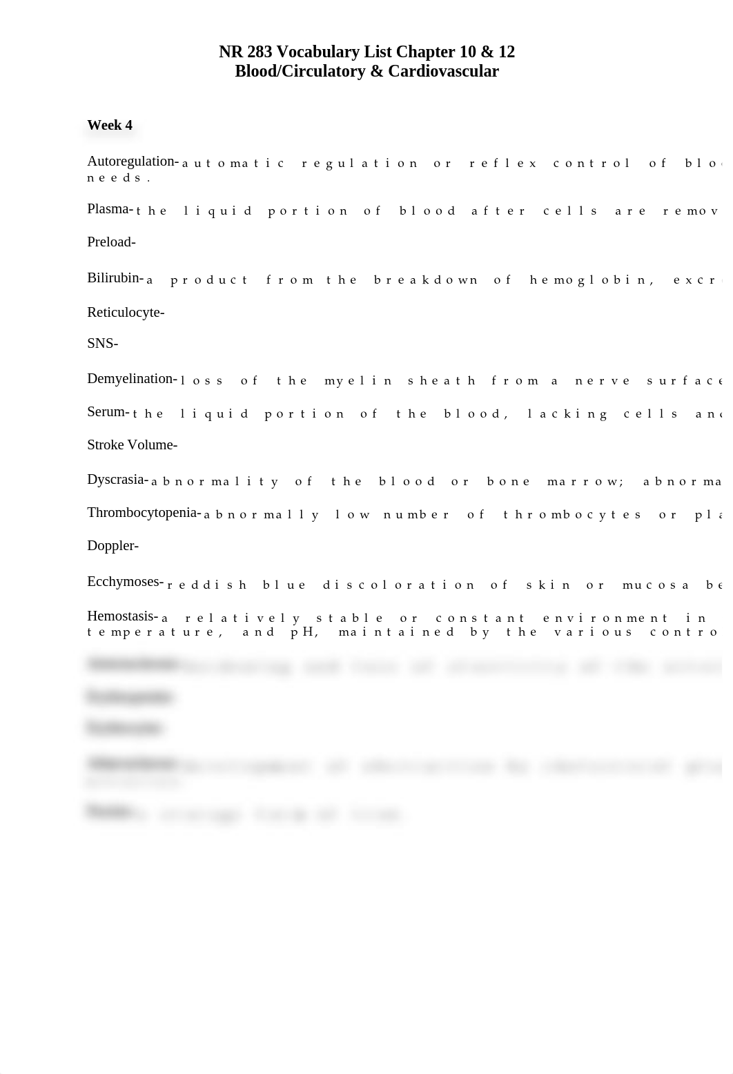 wk4 NR 283 Vocabulary List for Chapter 10 and 12 Bld & CV.docx_df7fnylax6f_page1