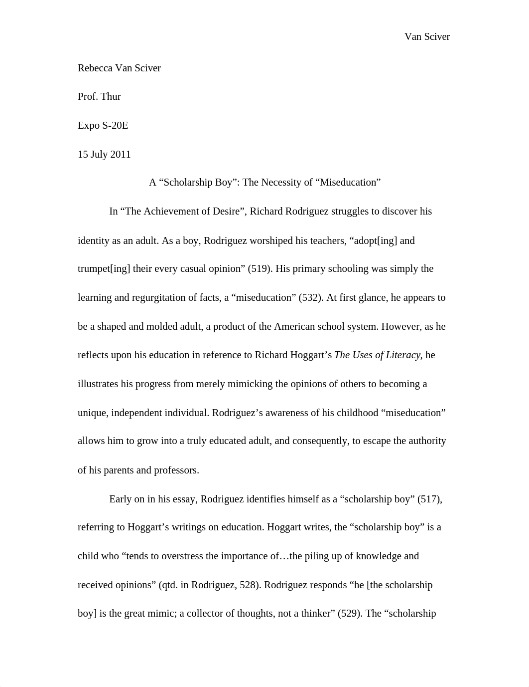 Richard Rodriguez, The Essay--Essay #1_df7vf7bgh68_page1