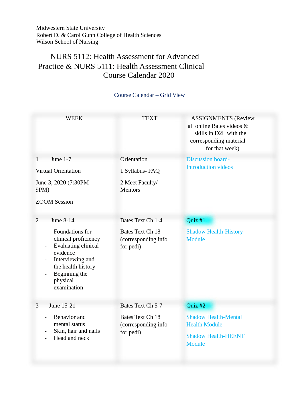 Adv Health Assessment Course Calendar 2020 (2).docx_df80ujyckta_page1