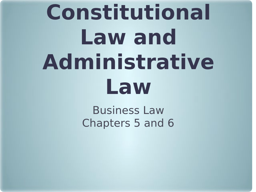 Constitutional Law and Administrative Law - Presentation_df85810gtmr_page1