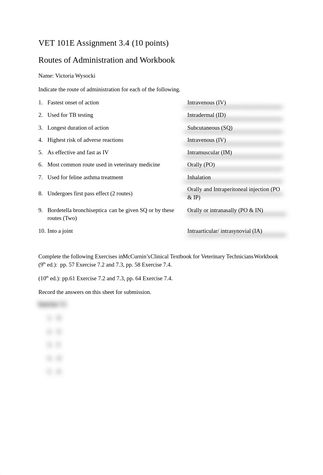 Vet101E Assignment 3.4 Routes of Administration answered.docx_df9dpspvsle_page1