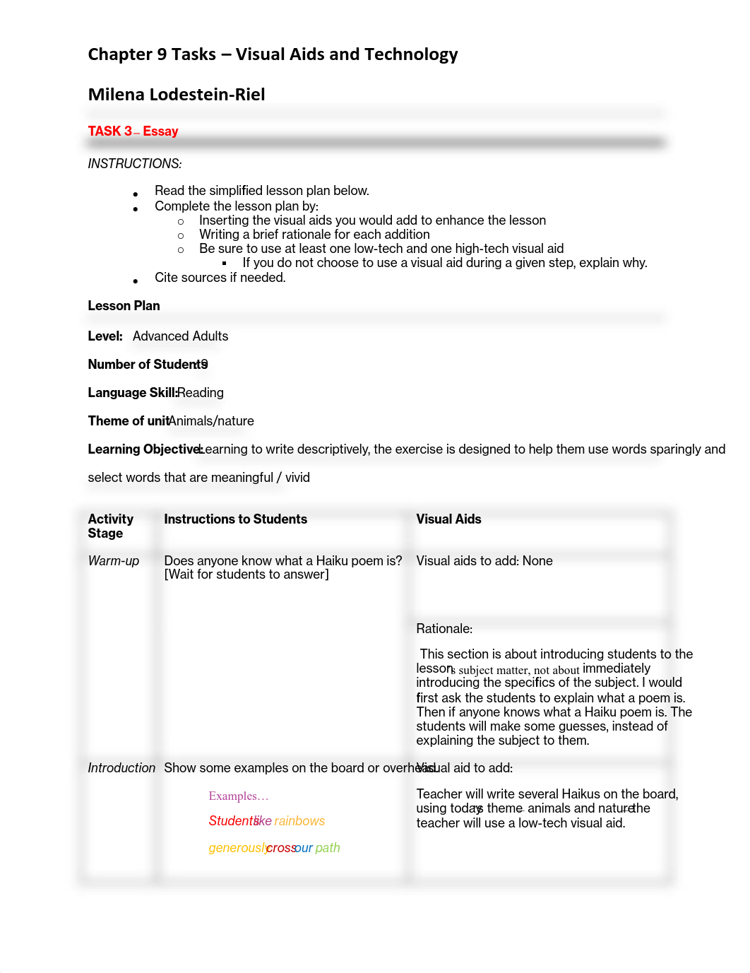 Chapter 9 Tasks - Visual Aids and Technology MLR_df9er2gi2an_page1