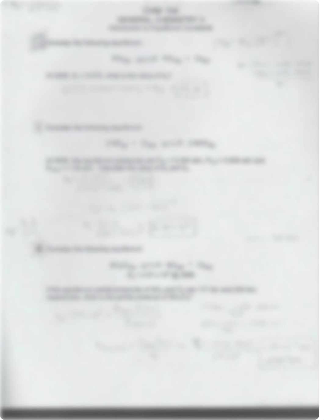 Introduction to Equilibrium Constants Worksheet CHM 104_df9k77dmotx_page1