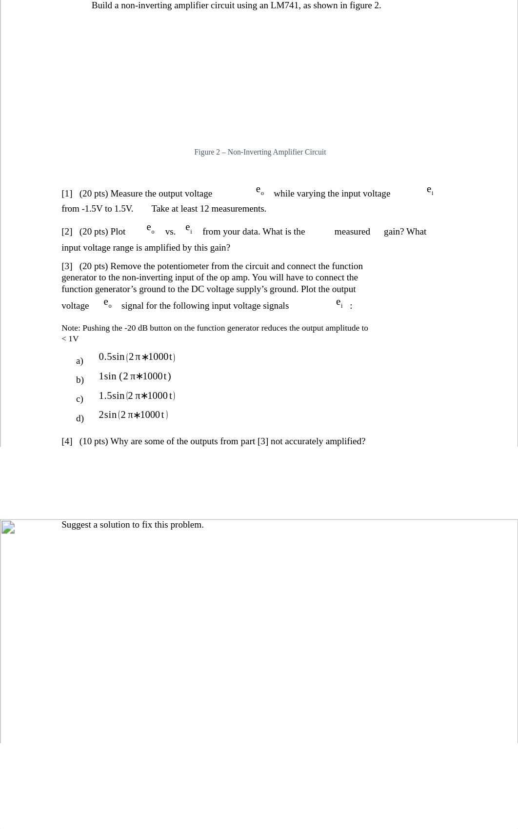 Lab 9:
Operational Amplifiers
MENG411L
LM741 op amps are one of the mo_dfa3gzkd434_page2