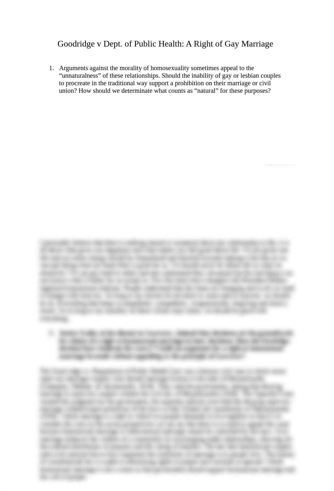 Chapter 3 Case Presentation- Goodridge v Dept. of Public Health- A Right of Gay Marriage.docx_dfa74rrut44_page1