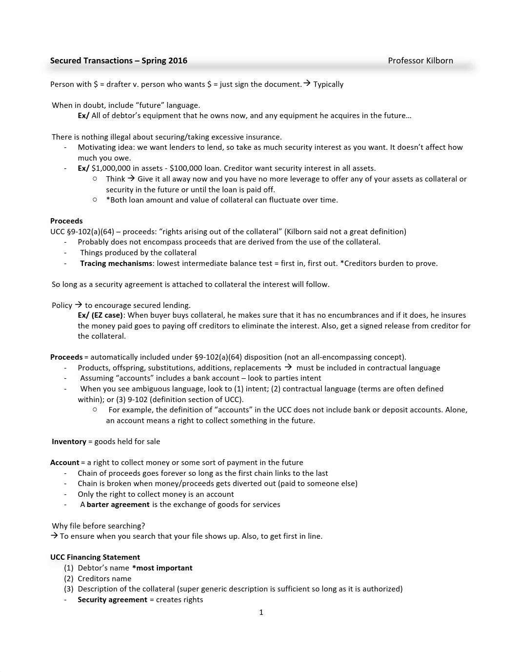 Secured Transactions - Exam Outline.pdf_dfarm02mjz2_page1