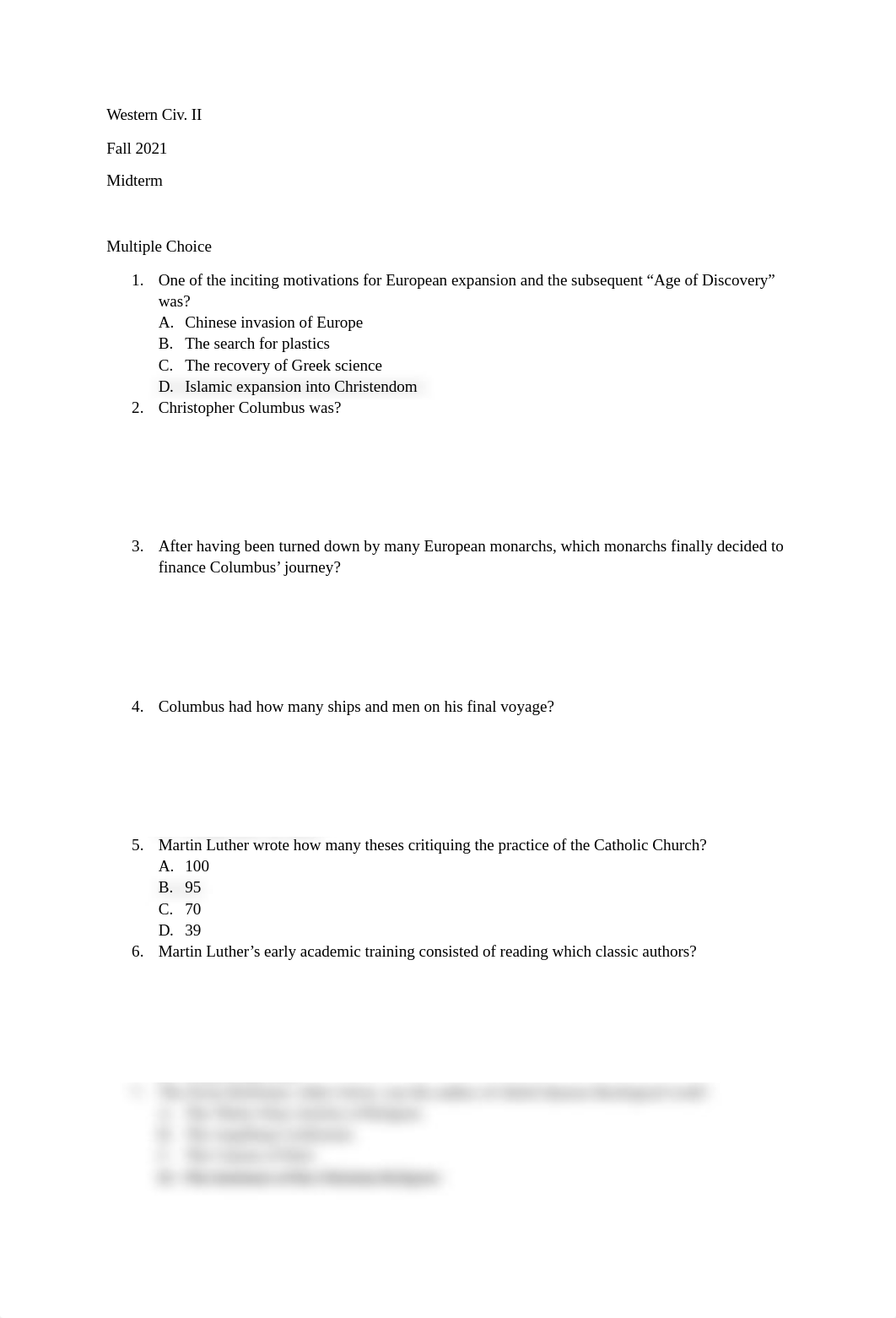 Western Civ. II Midterm 2021 - Answered.docx_dfb20ez9wzl_page1