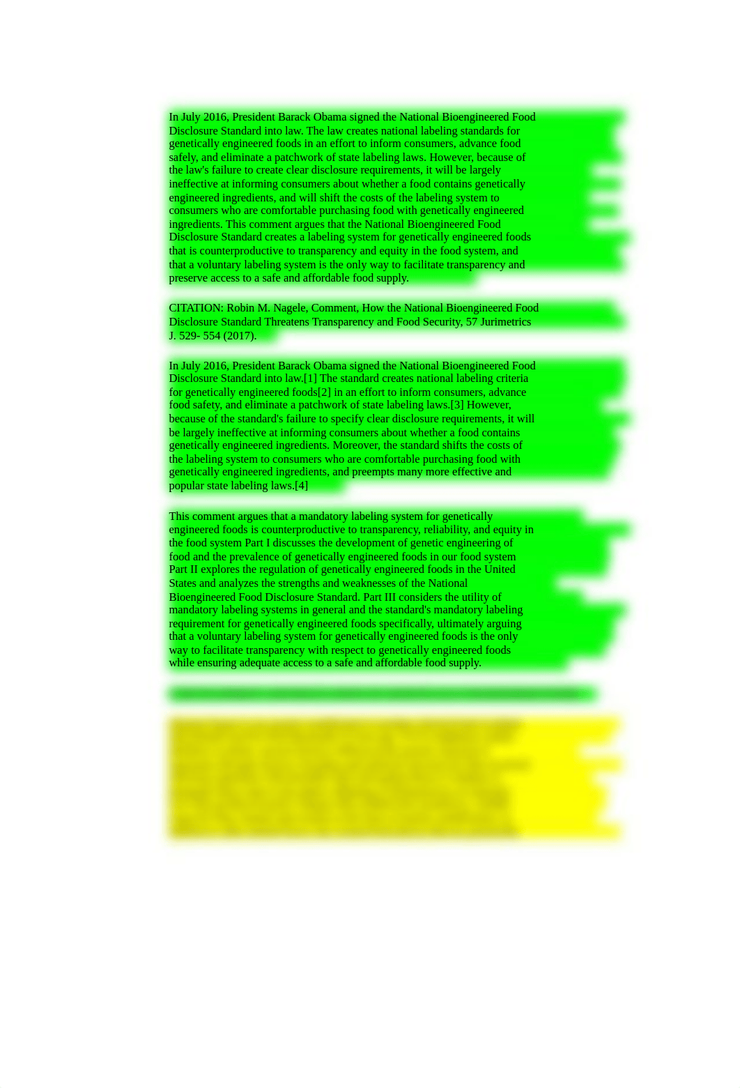 KEEPING CONSUMERS IN THE DARK HOW THE NATIONAL BIOENGINEERED FOOD DISCLOSURE STANDARD THREATENS TRAN_dfb5xlv58bk_page1