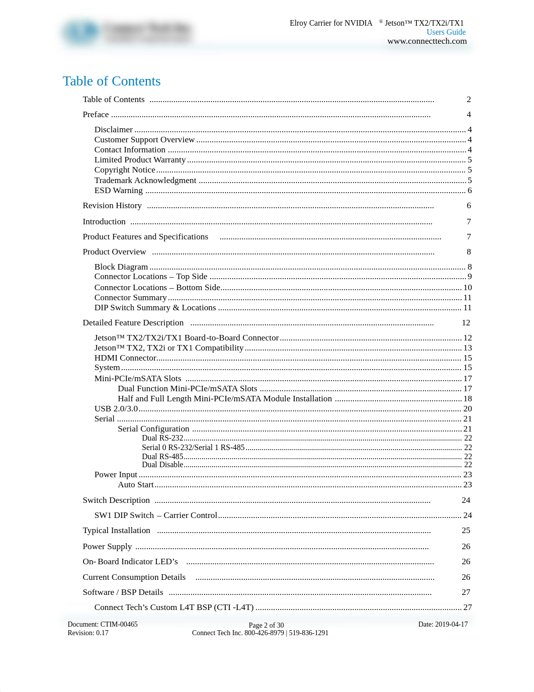 Elroy Carrier for NVIDIA® Jetson™ TX2_TX2i_TX1.pdf_dfbaozclrij_page2