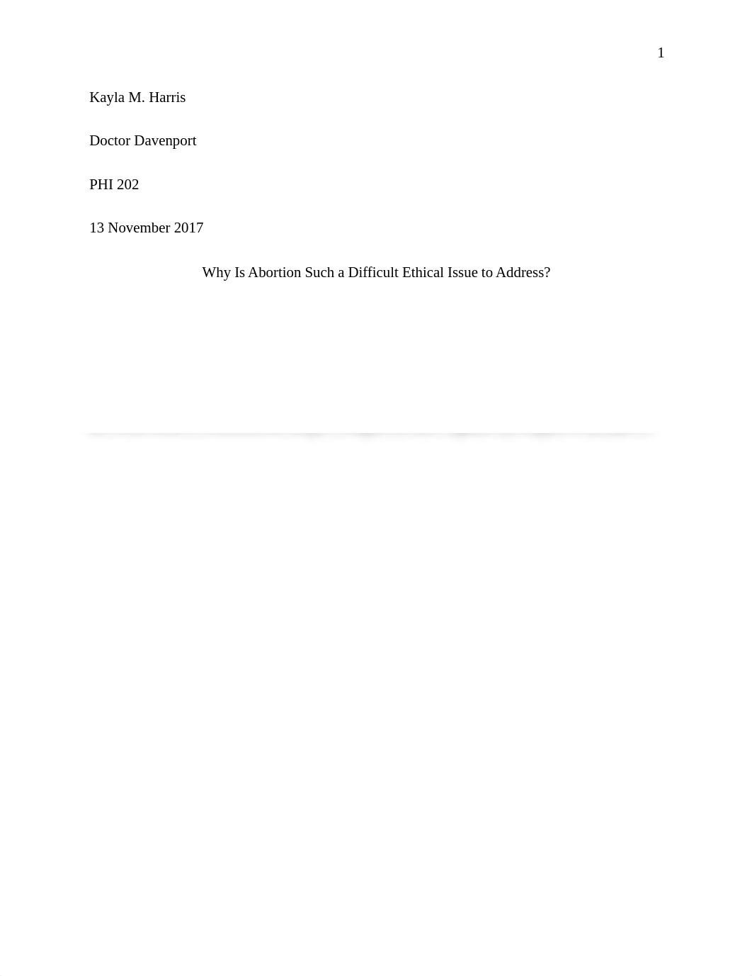 Abortion Ethical Paper Final Draft Kayla Harris.docx_dfbfv6rurhz_page1