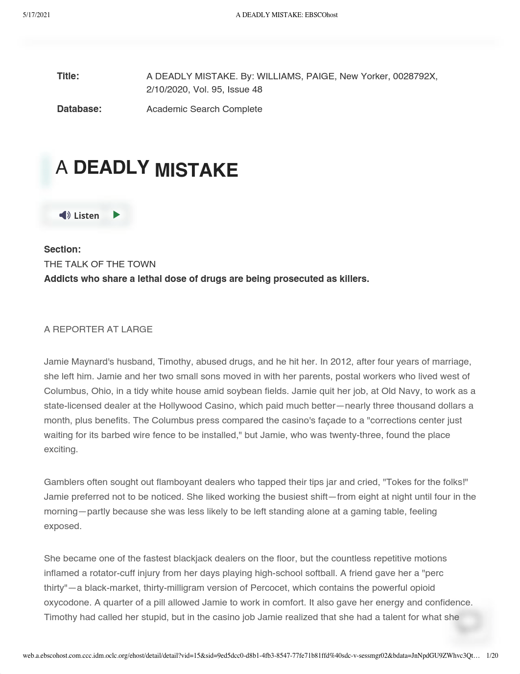 A DEADLY MISTAKE_ EBSCOhost.pdf_dfbicd0ut33_page1