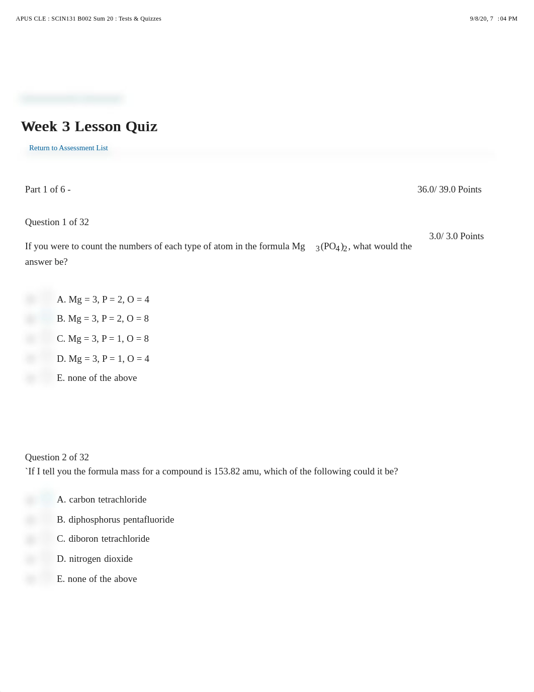 APUS CLE : SCIN131 B002 Sum 20 : Tests & Quizzes.pdf_dfc1mwkct50_page1