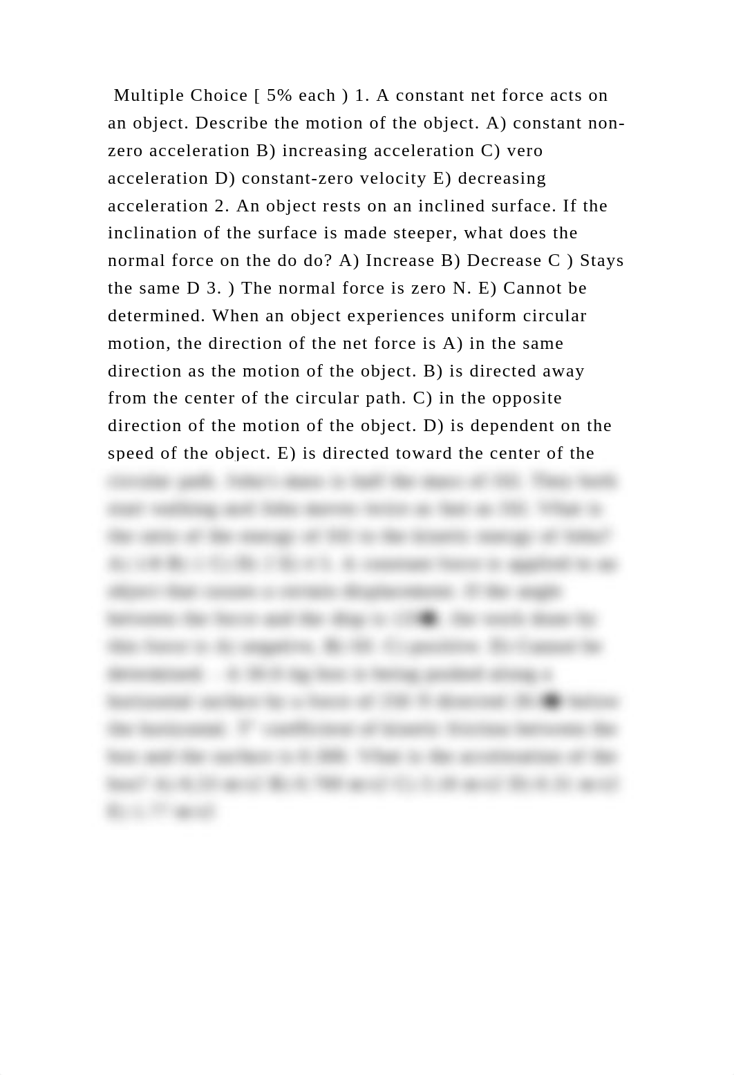 Multiple Choice [ 5 each ) 1. A constant net force acts on an object.docx_dfccj4uypd2_page2