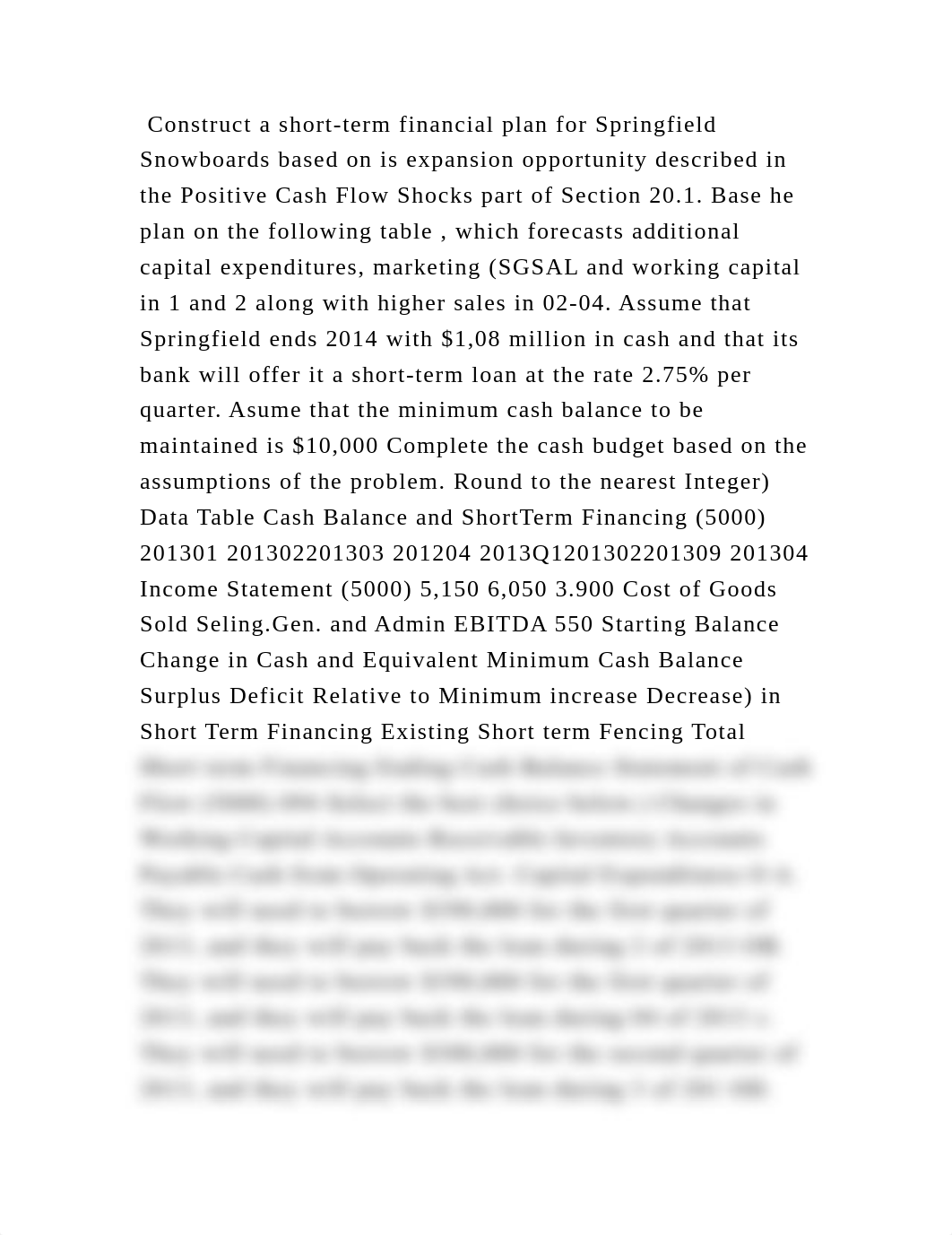 Construct a short-term financial plan for Springfield Snowboards base.docx_dfckr24mmo7_page2