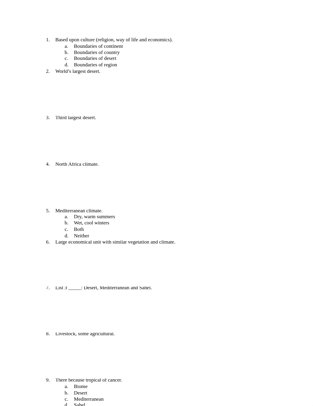 World Geography Test 5_dfckurgf57d_page1