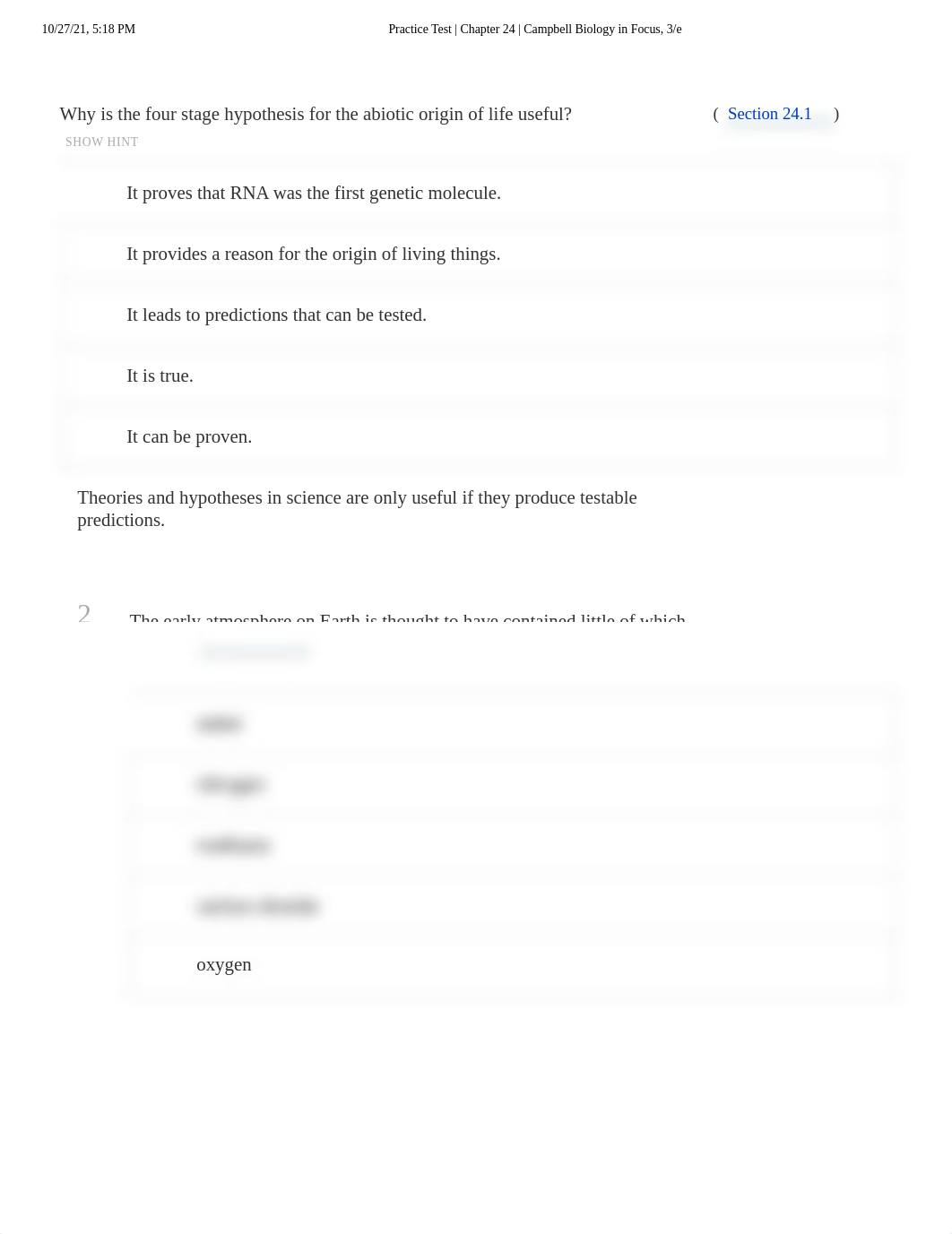 Practice Test _ Chapter 24 _ Campbell Biology in Focus, 3_e.pdf_dfcm1wvcwfq_page1