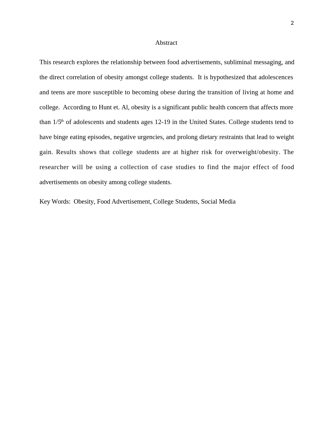 The Relationship between Food Advertisement and Obesity on College Campus (1).docx_dfcx56f1okf_page2