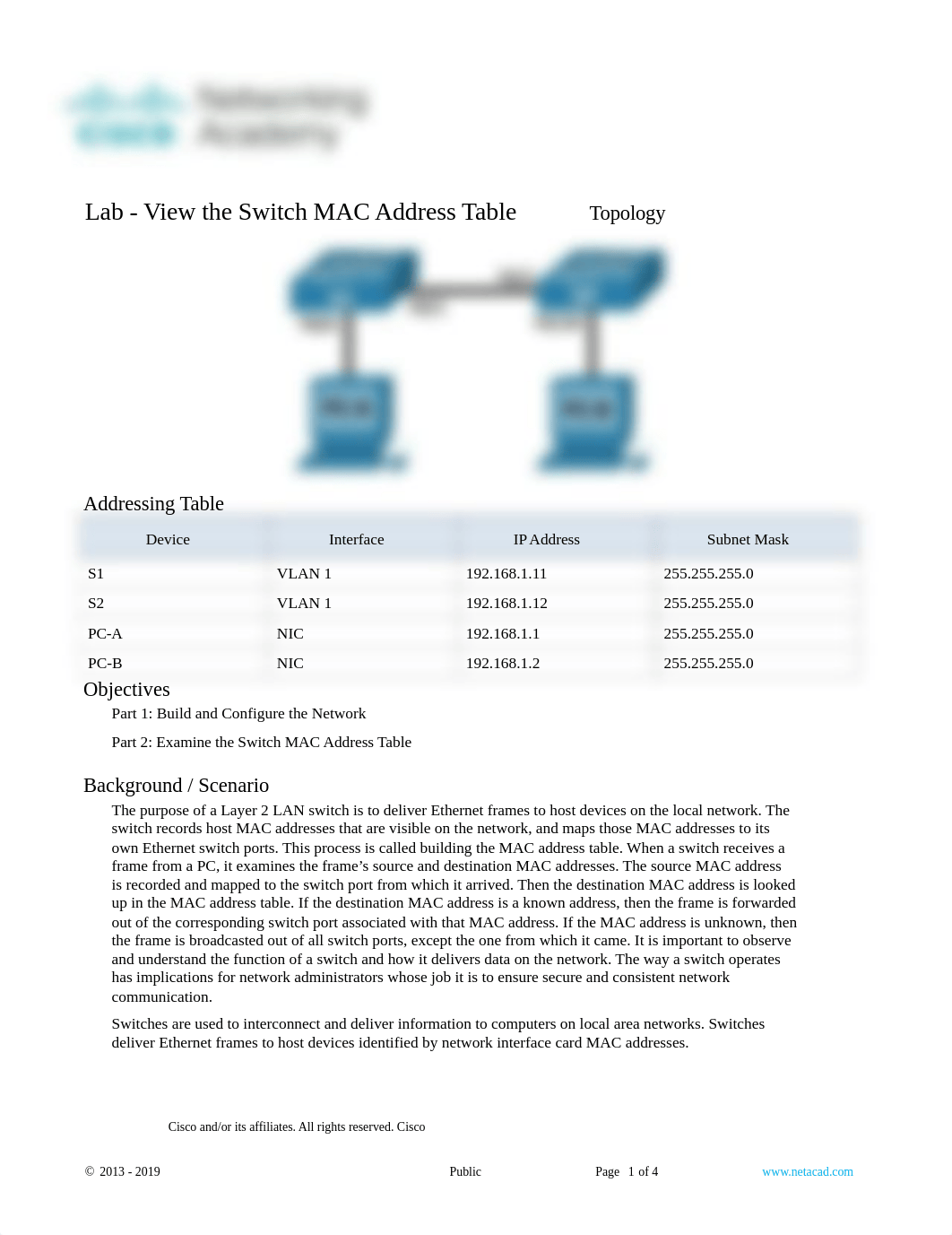 7.3.7 Lab - View the Switch MAC Address Table(1).docx_dfcy1upbm8c_page1