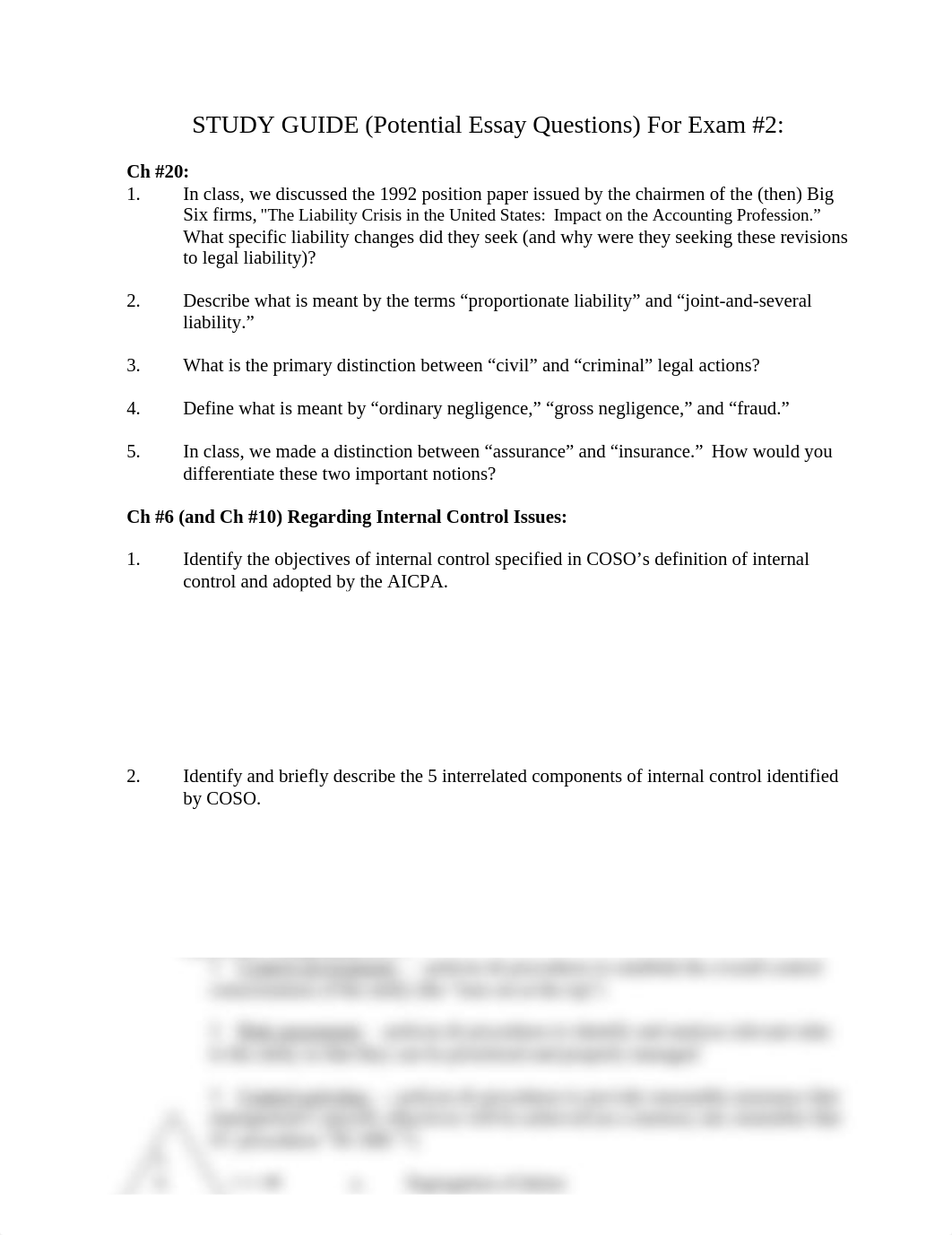 STUDY GUIDE (Potential Essay Questions) For Exam #2_dfdbh22vvvq_page1