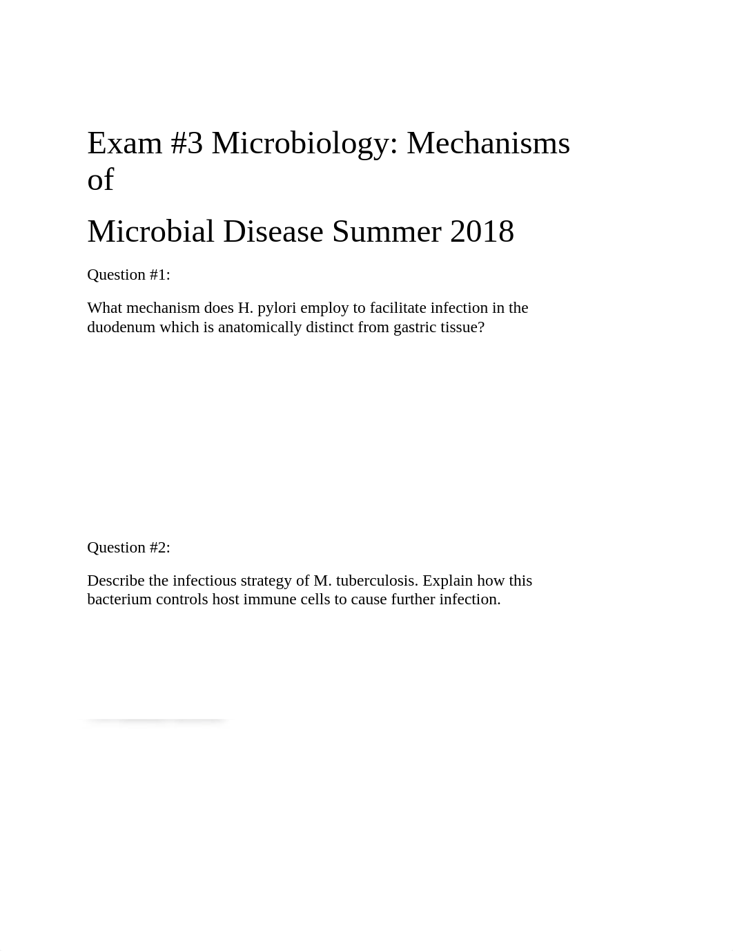 Exam #3 Microbiology_ Mechanisms of.docx_dfdfjsqss33_page1