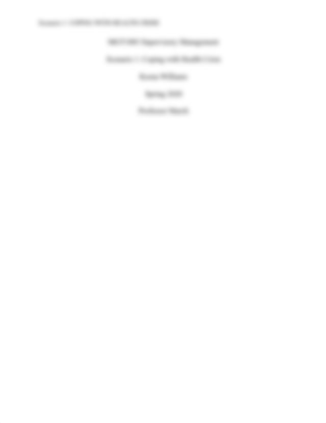 Section 1 - Keena Williams - Scenario 1 Coping with Health Crisis.docx_dfdoz7ubl0o_page1