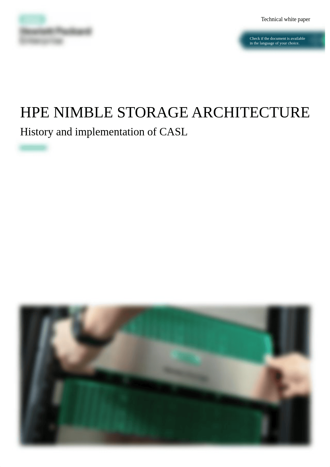 HPE Nimble Storage Architecture technical white paper-a50002410enw.pdf_dfdq0ks4i70_page1