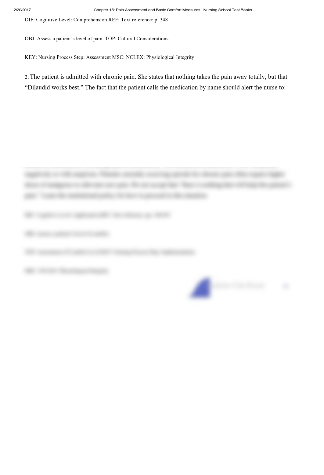 Chapter 15_ Pain Assessment and Basic Comfort Measures _ Nursing School Test Banks_dfdz1wy13b7_page2