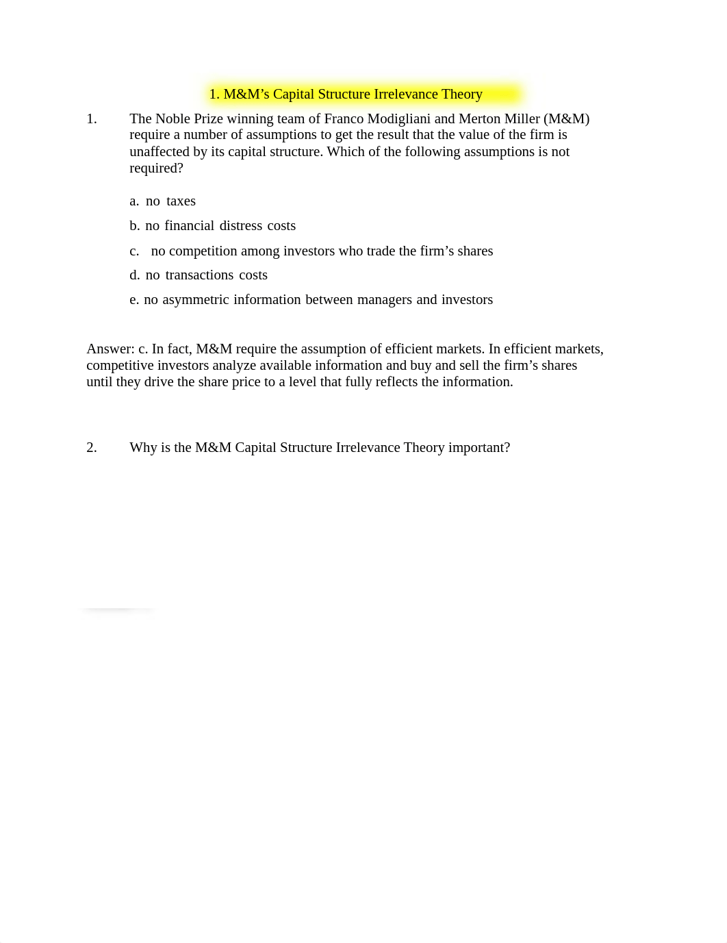 8 Captial Structure (or Financing) Decisions Exercises (with Answers).pdf_dfe35m7yli3_page1