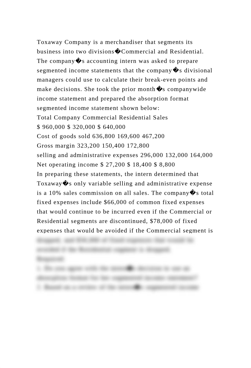 Toxaway Company is a merchandiser that segments its business into tw.docx_dfeixsjxp78_page2