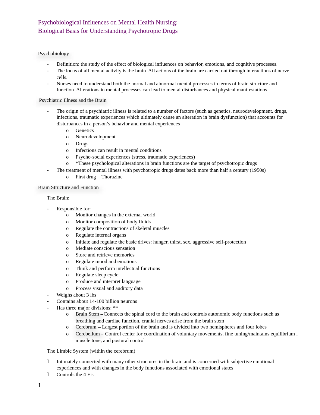 Psychobiological Influences on    Mental Health Nursing-  Biological Basis for Understanding Psychot_dfeklwdz33h_page1