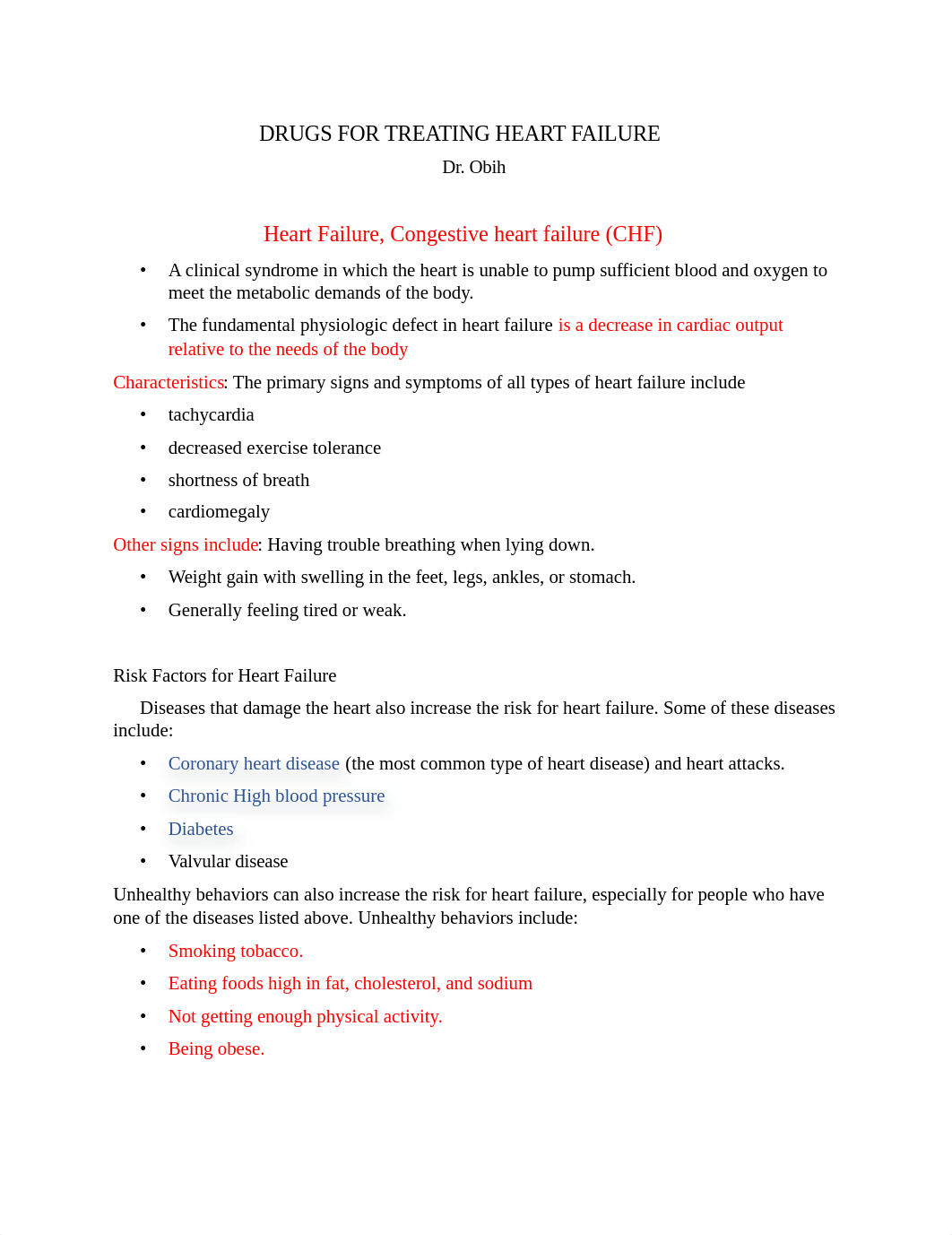 Drugs For Treating Heart Failure  (Dr. Obih).docx_dfewe9wglan_page1