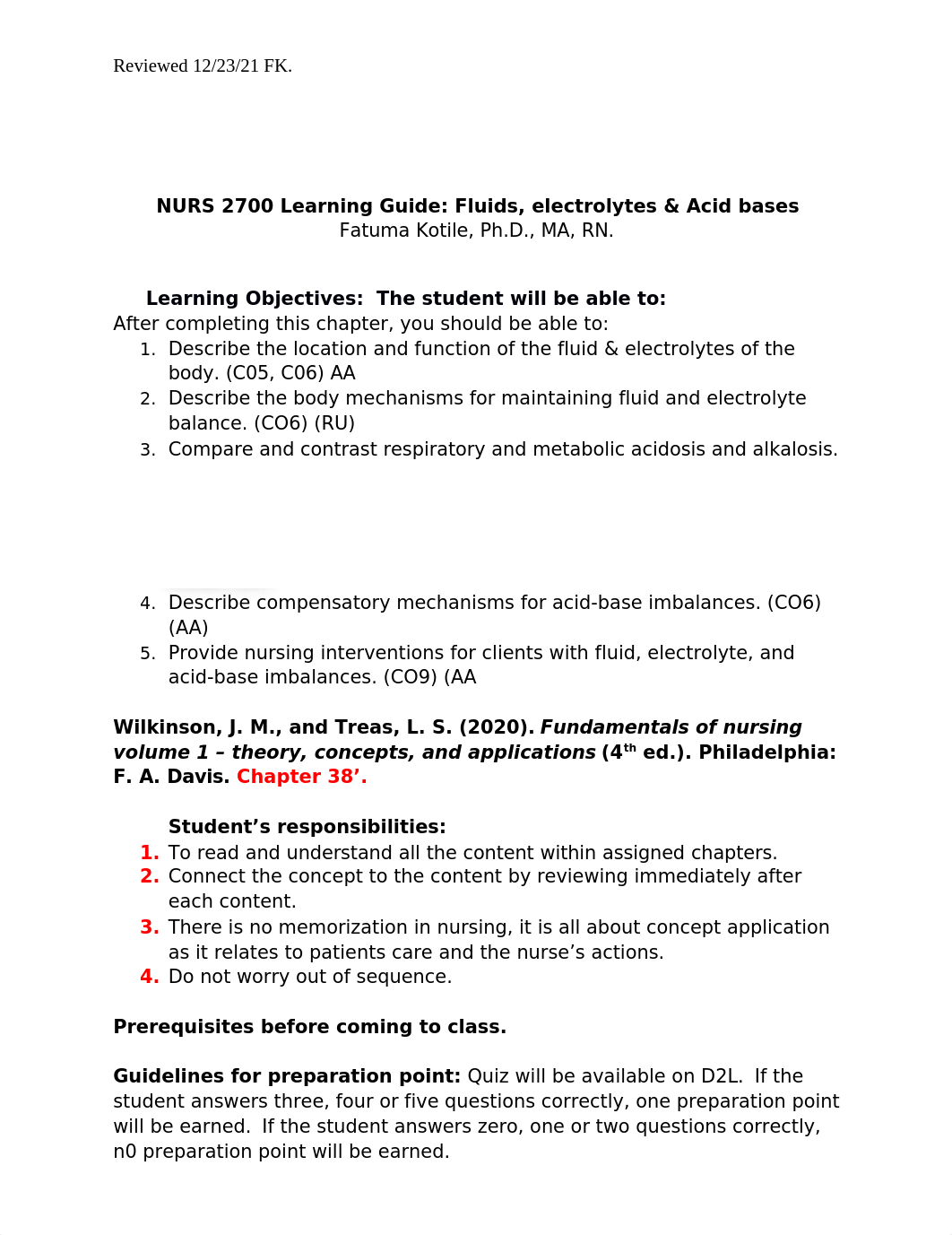 NURS 2700 Learning Guide Fluid & Electrolyte - Ian .docx_dff5zvxafyi_page1