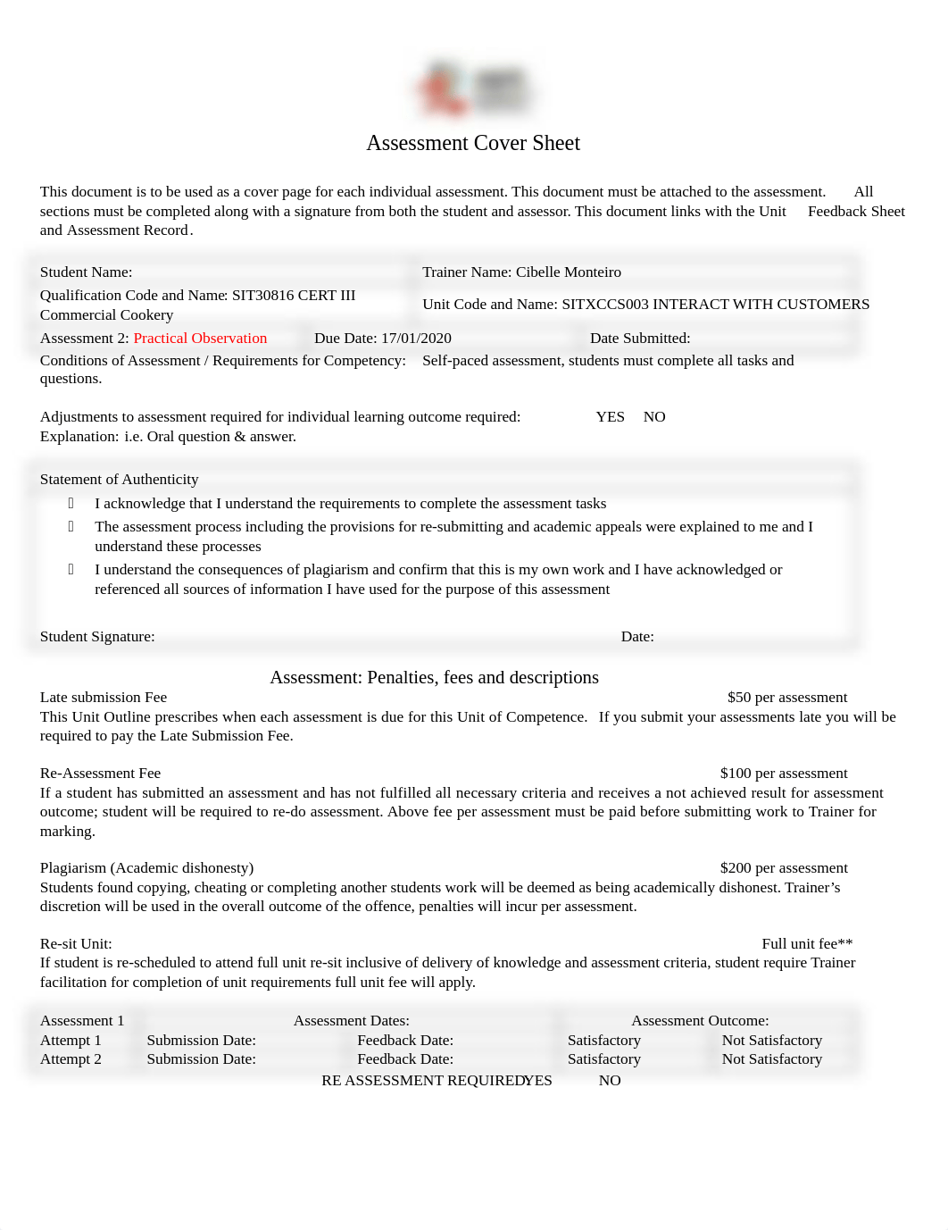 SITXCCS003 Assessment 2_Practical Observation.docx_dff75n8wuw1_page1