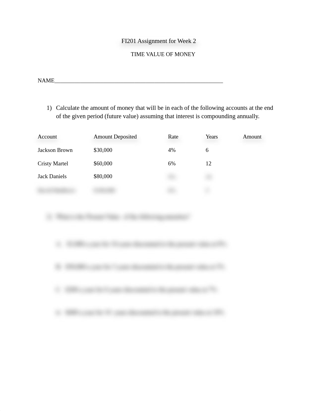 FI 201 Assignment for Week 2_Time Value of Money Problems_dff836o1mkj_page1