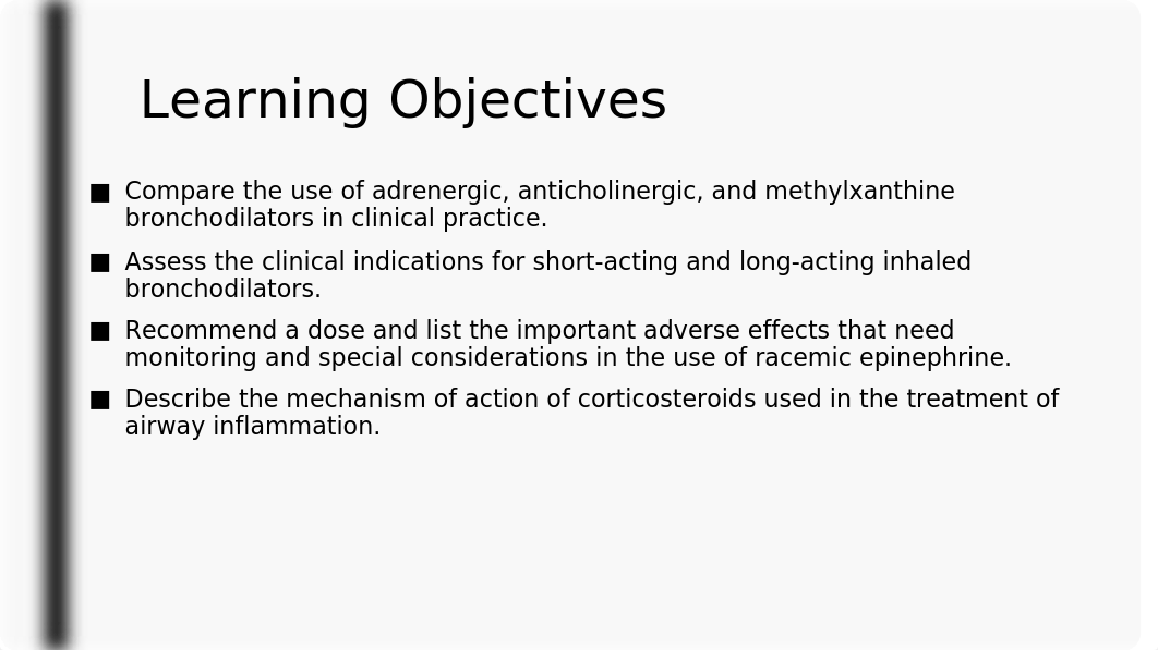 RESP 1225 Cardiopulmonary Pharmacology Unit II Presentation.pptx_dffncciz65y_page4