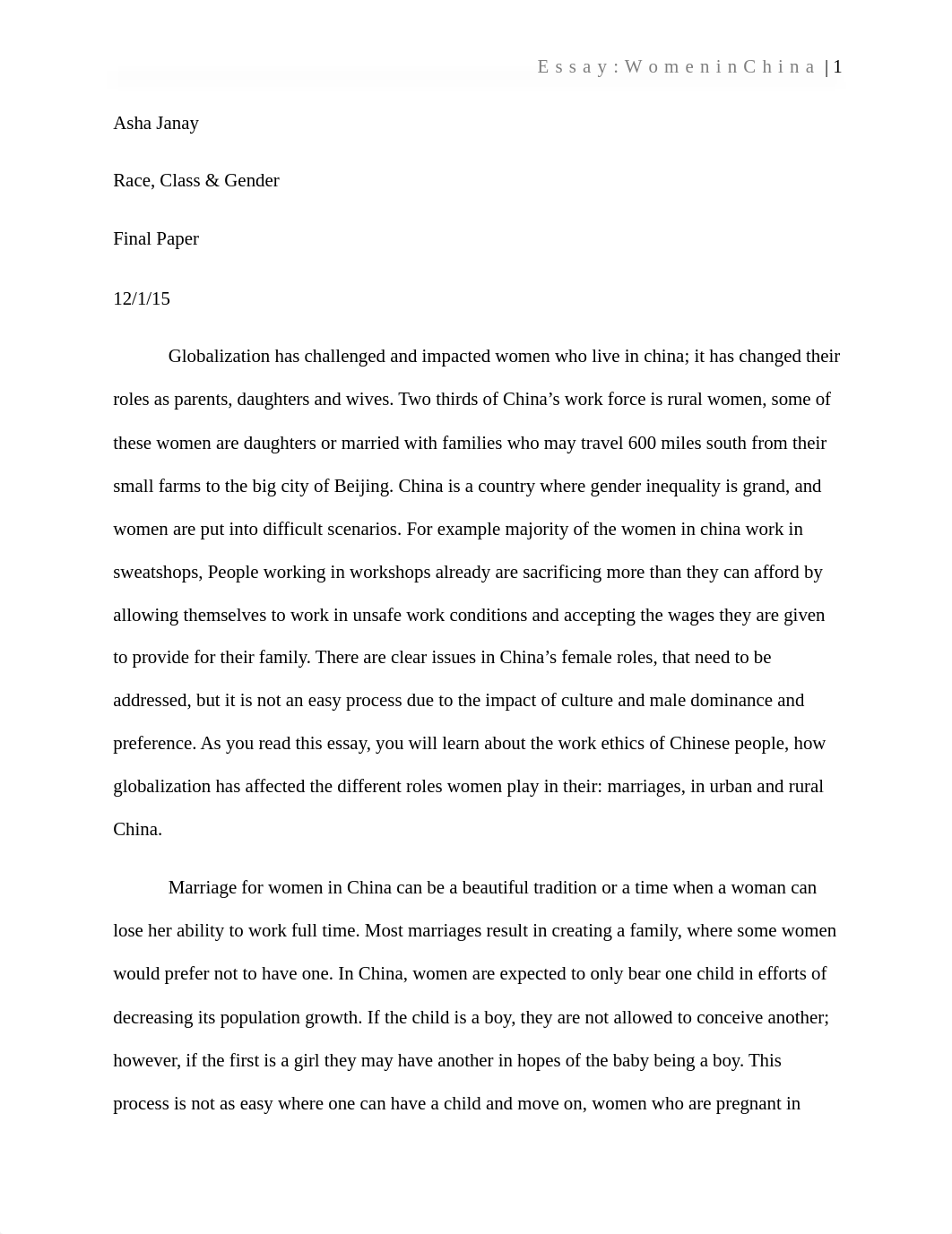 China Essay- Race_class_gender - Asha Janay_dfgj548z93y_page1