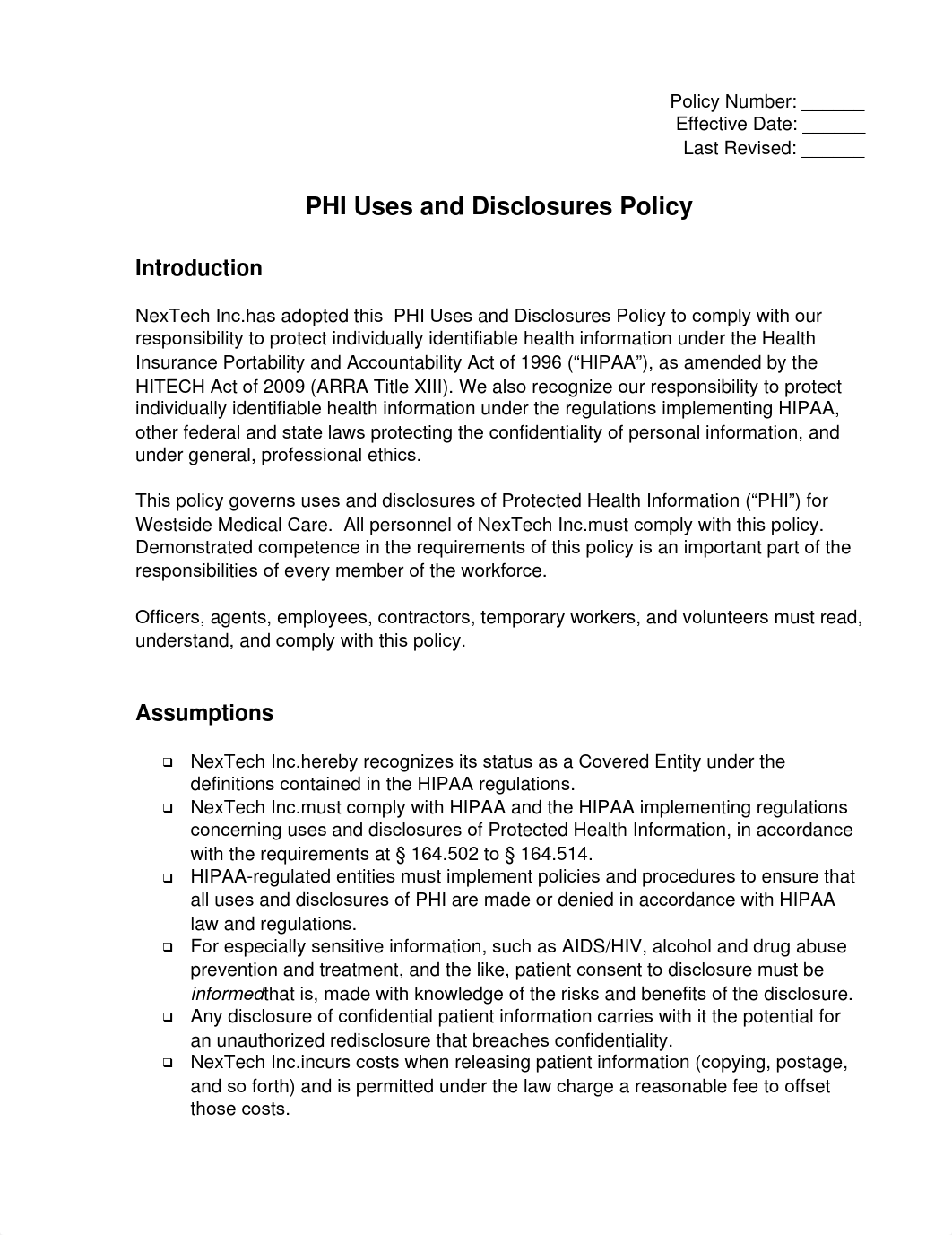 (WMC-12) PHI Uses & Disclosures Policy_dfgyb3mal2t_page1