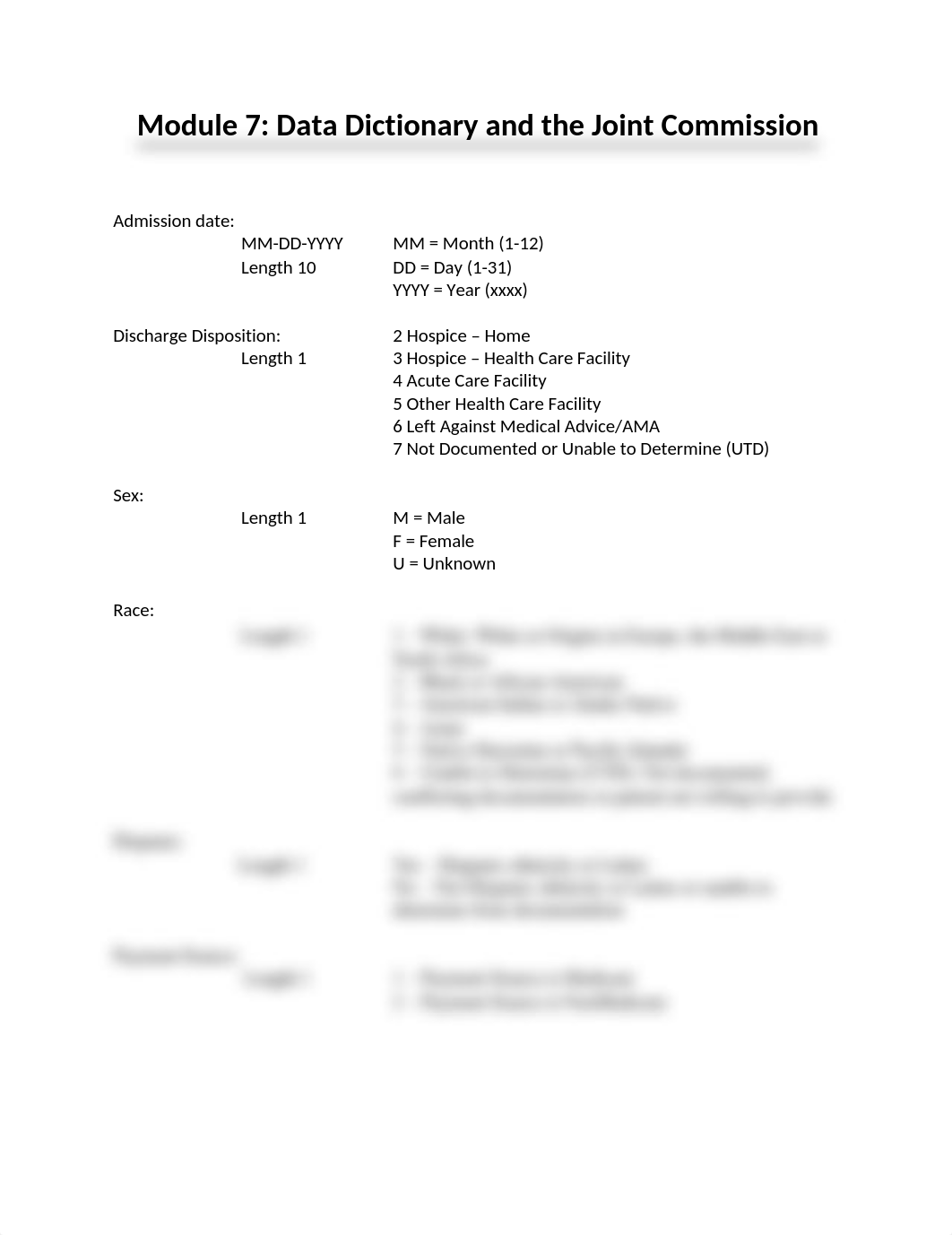 Module 7 - Data Dictionary and the Joint Commission - Jaime Huffman.docx_dfgz6v5hqdo_page1