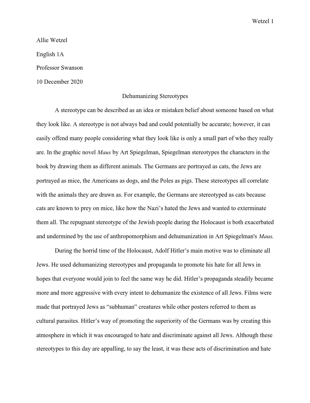 Essay 4_ Maus Stereotypes.pdf_dfh6ggednxa_page1