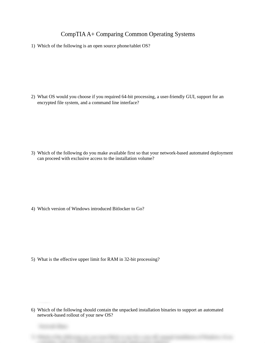 CompTIA A+ Comparing Common Operating Systems.pdf_dfh9bqkti6s_page1