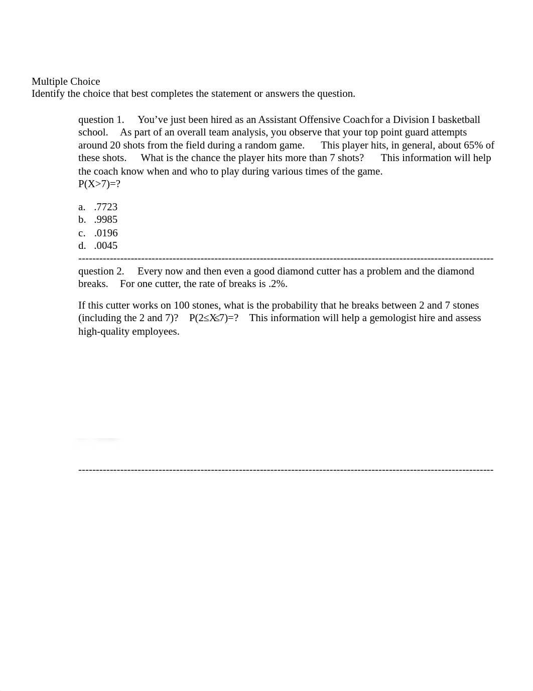 HW 3  Statistics fall 2020 rich text dist.pdf_dfh9vp8wcrz_page1