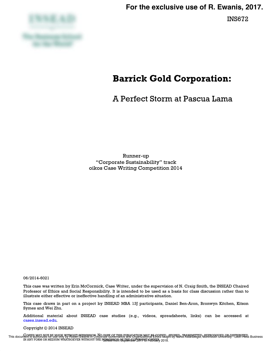 Barrick Gold Corporation_ A Perfect Storm at Pascua Lama.pdf_dfhp5tllitp_page1