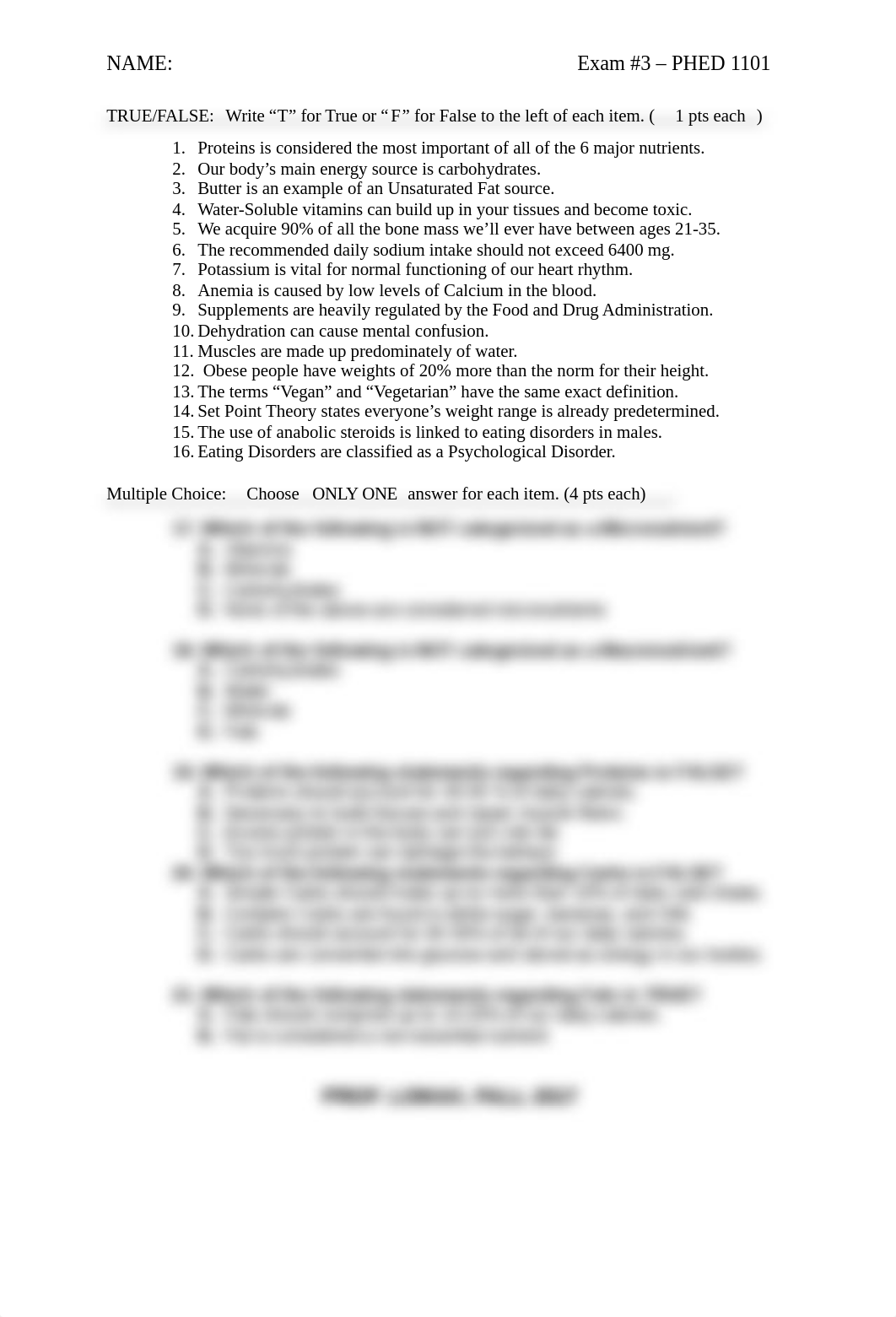 (Take-Home) Exam #3 - PHED 1101 (FA17).docx_dfhuid69an9_page1