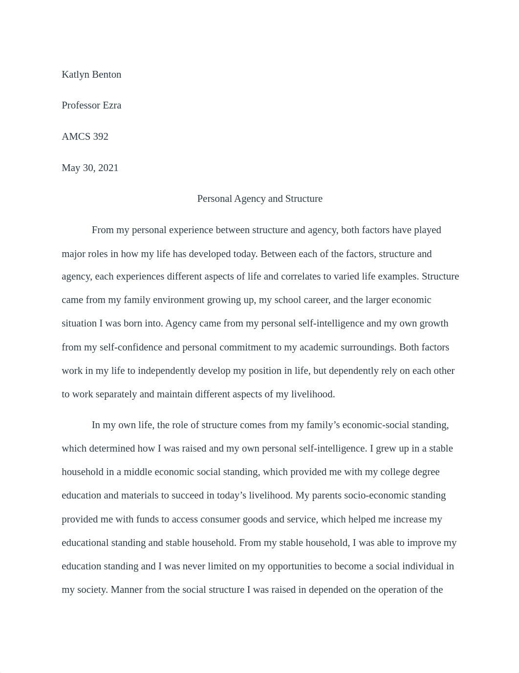 Agency and Structure Personal Essay.docx_dfi2bswv9wa_page1