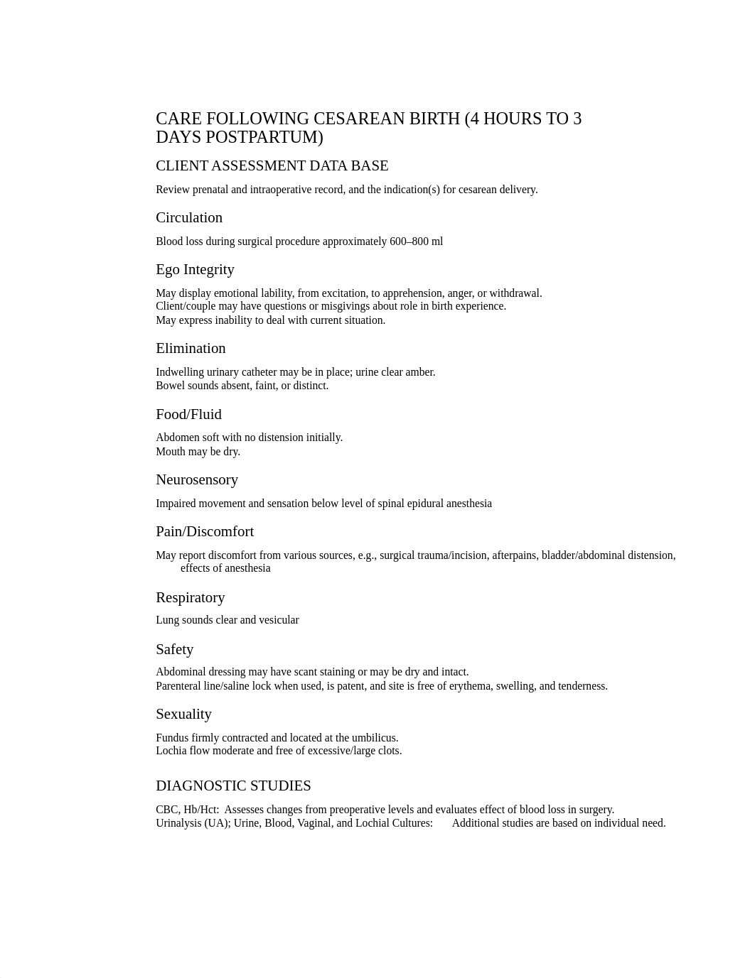 CARE FOLLOWING CESAREAN BIRTH (4 HOURS TO 3 DAYS POSTPARTUM)_dfiej5kvail_page1