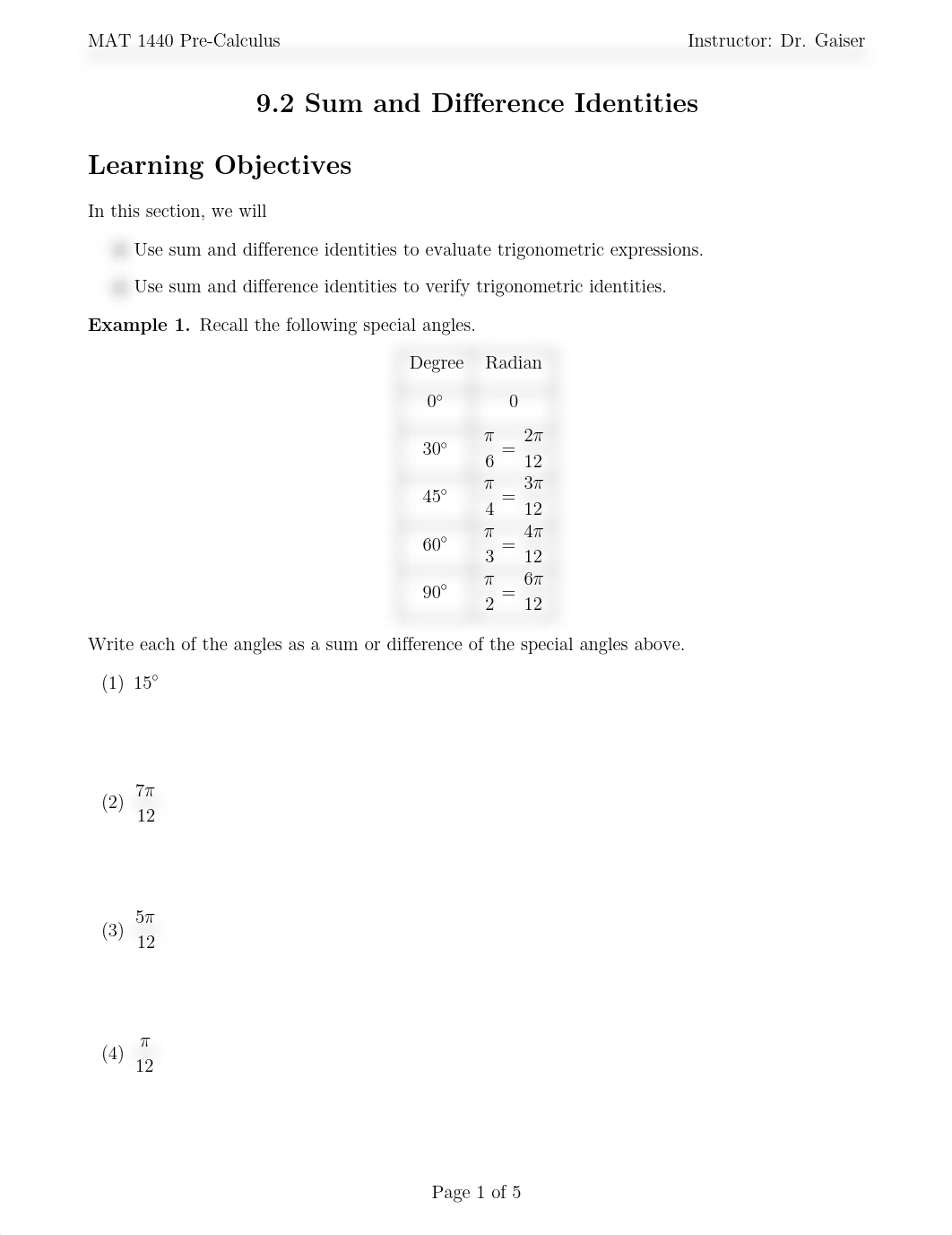 Lecture Notes 9.2 Sum and Difference Identities.pdf_dfifxb6xfo7_page1