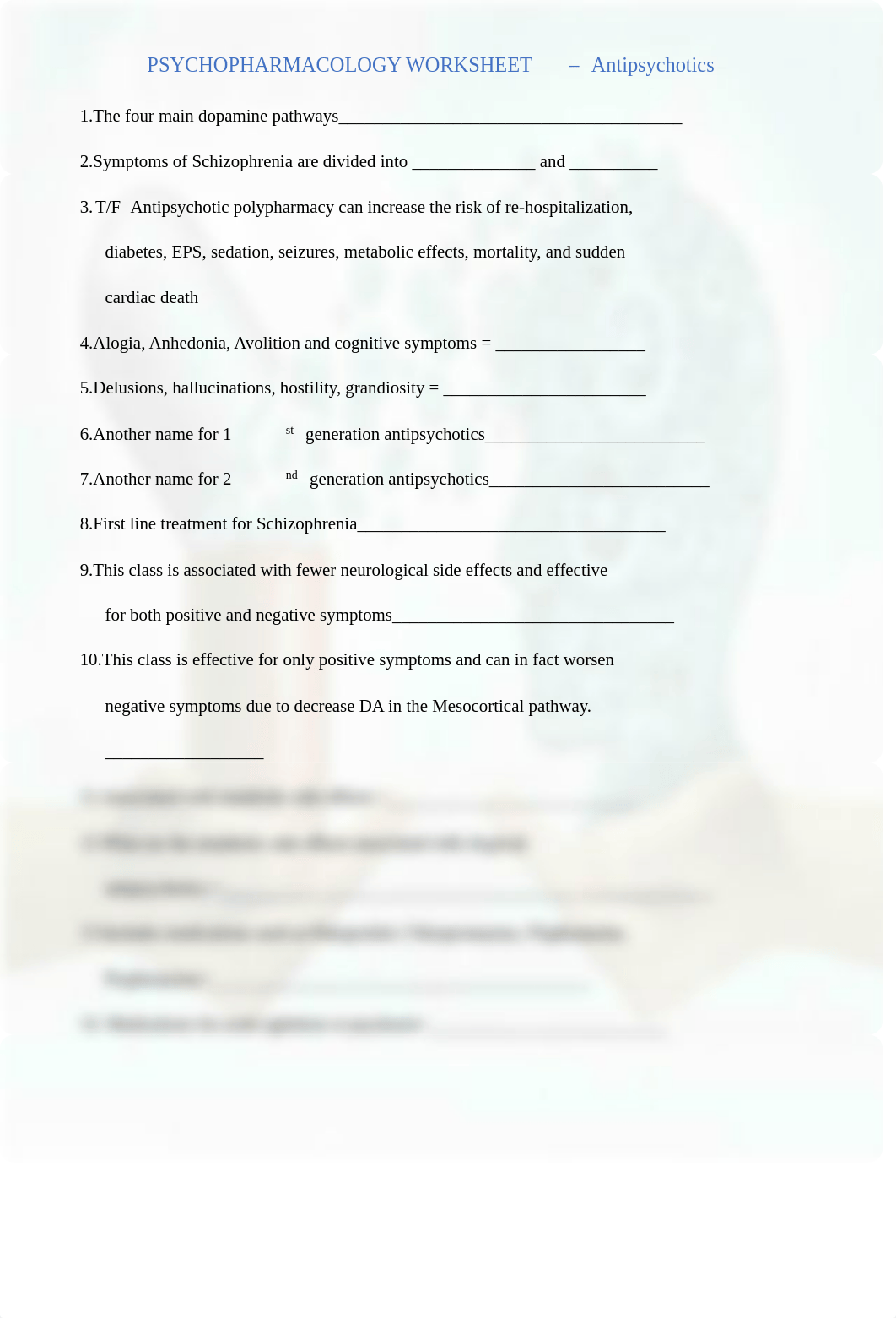 Antipsychotic Worksheet .pdf_dfih81ua9kp_page1