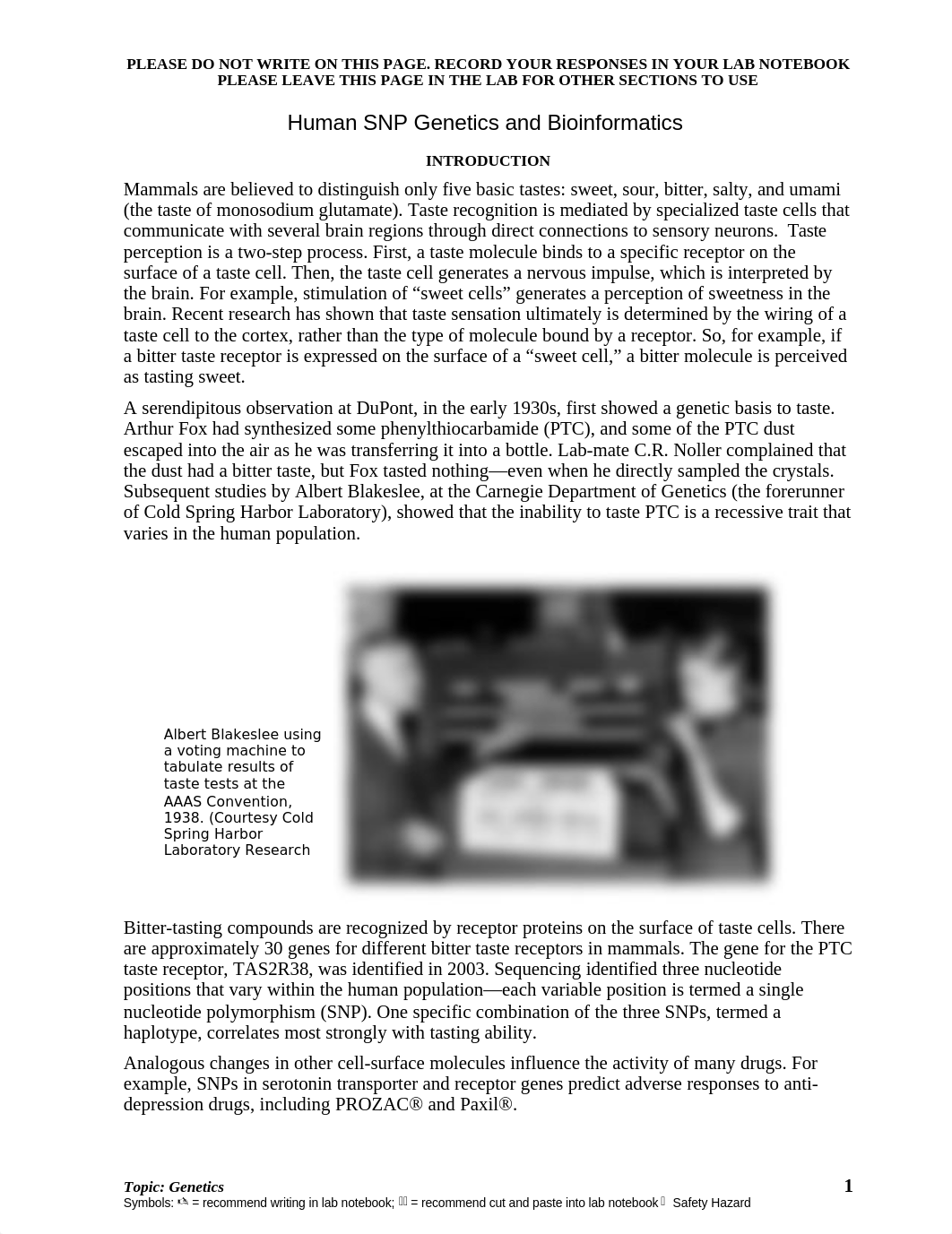 Human Genetics_PTC_SNPs KEY.DOC_dfixde81w73_page1